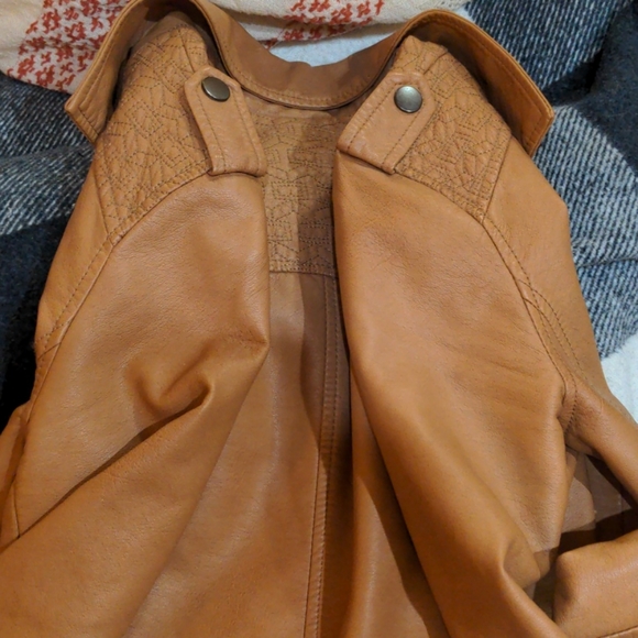 American Rag brown soft leather jacket - Picture 4 of 9
